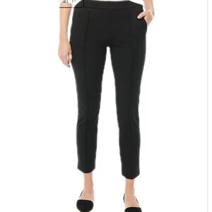 J Crew Factory Black Ankle Pants Career Pull On Trousers‎ size MP NWT BA559